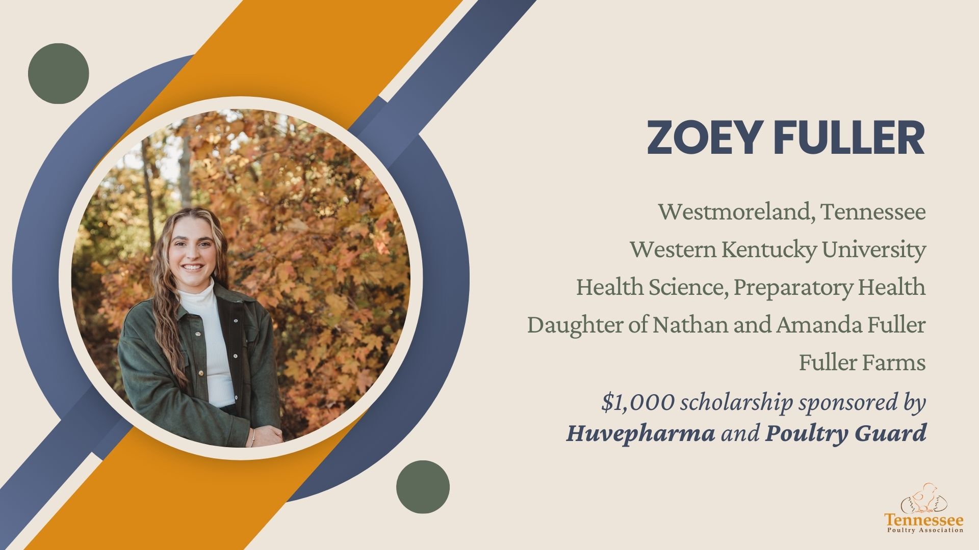 Zoey Fuller 2024 Scholarship Recipient