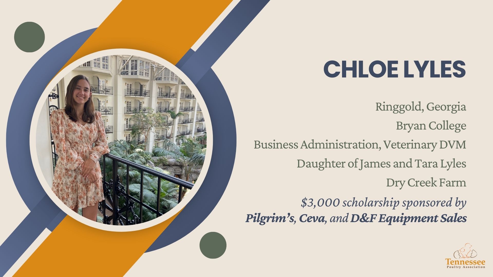 Chloe Lyles 2024 Scholarship Recipient