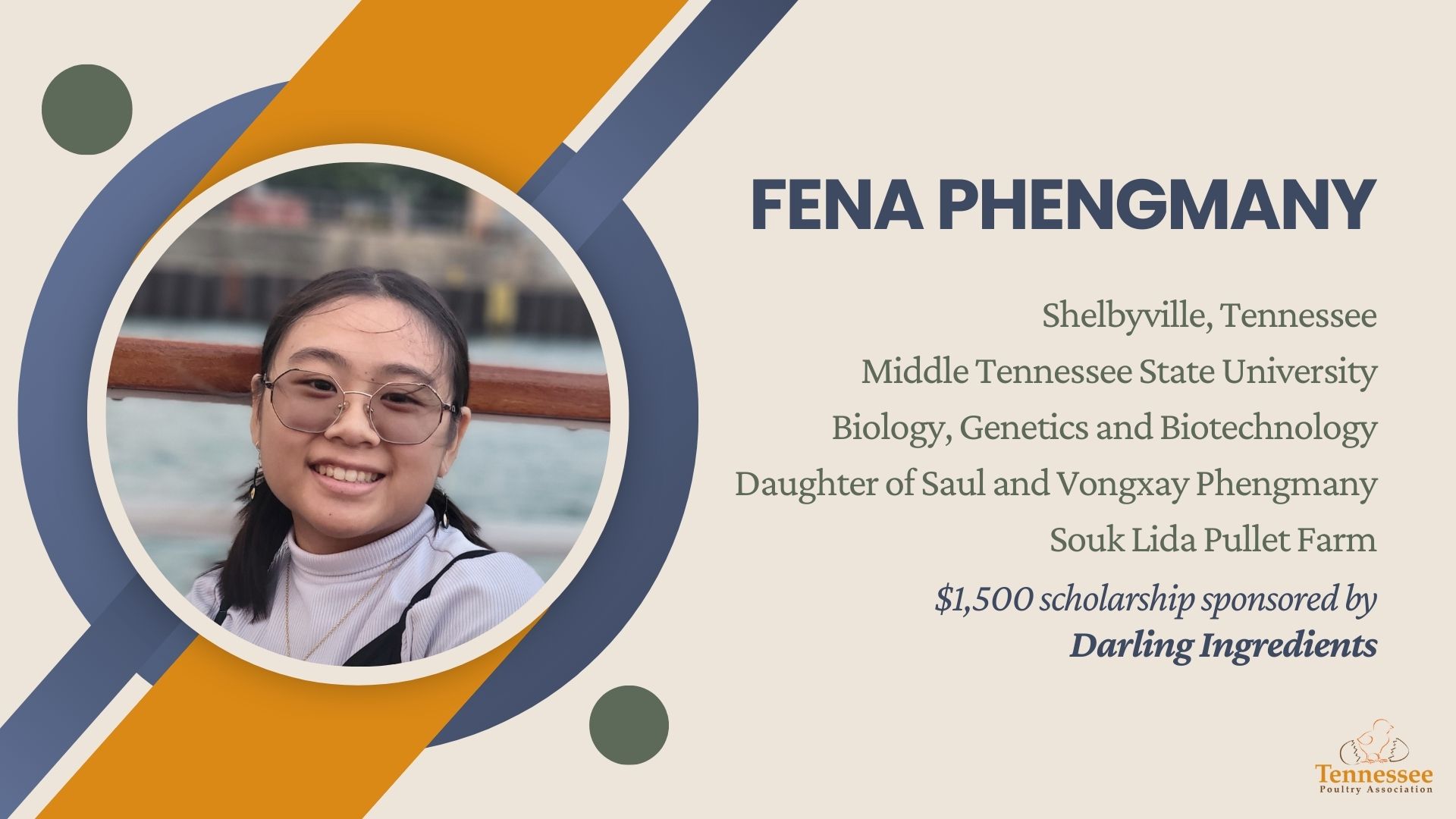 Fena Phengmany 2024 Scholarship Recipient