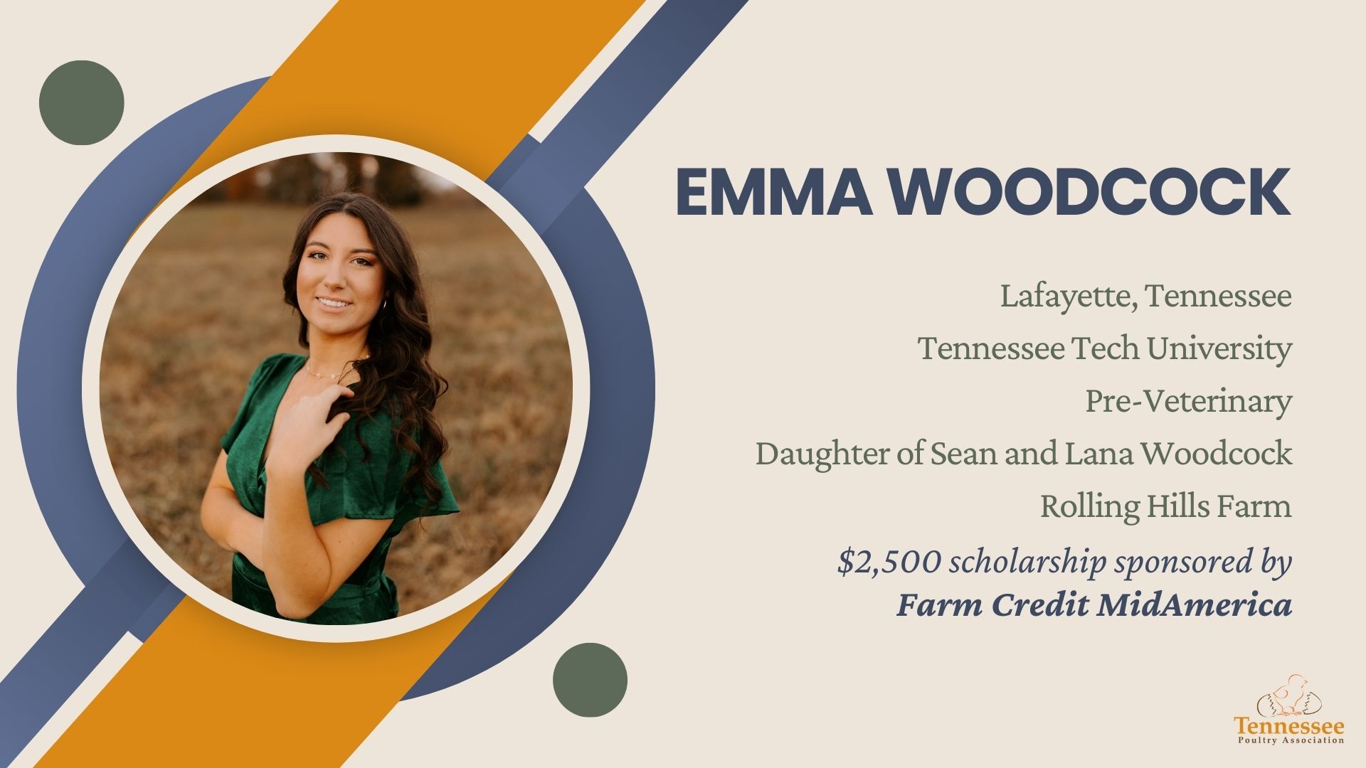 Emma Woodcock 2024 Scholarship Recipient