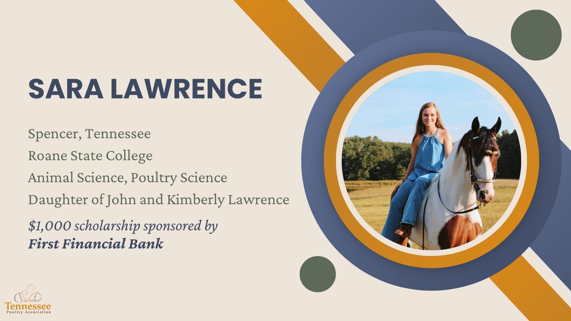 Sara Lawrence 2024 Scholarship Recipient