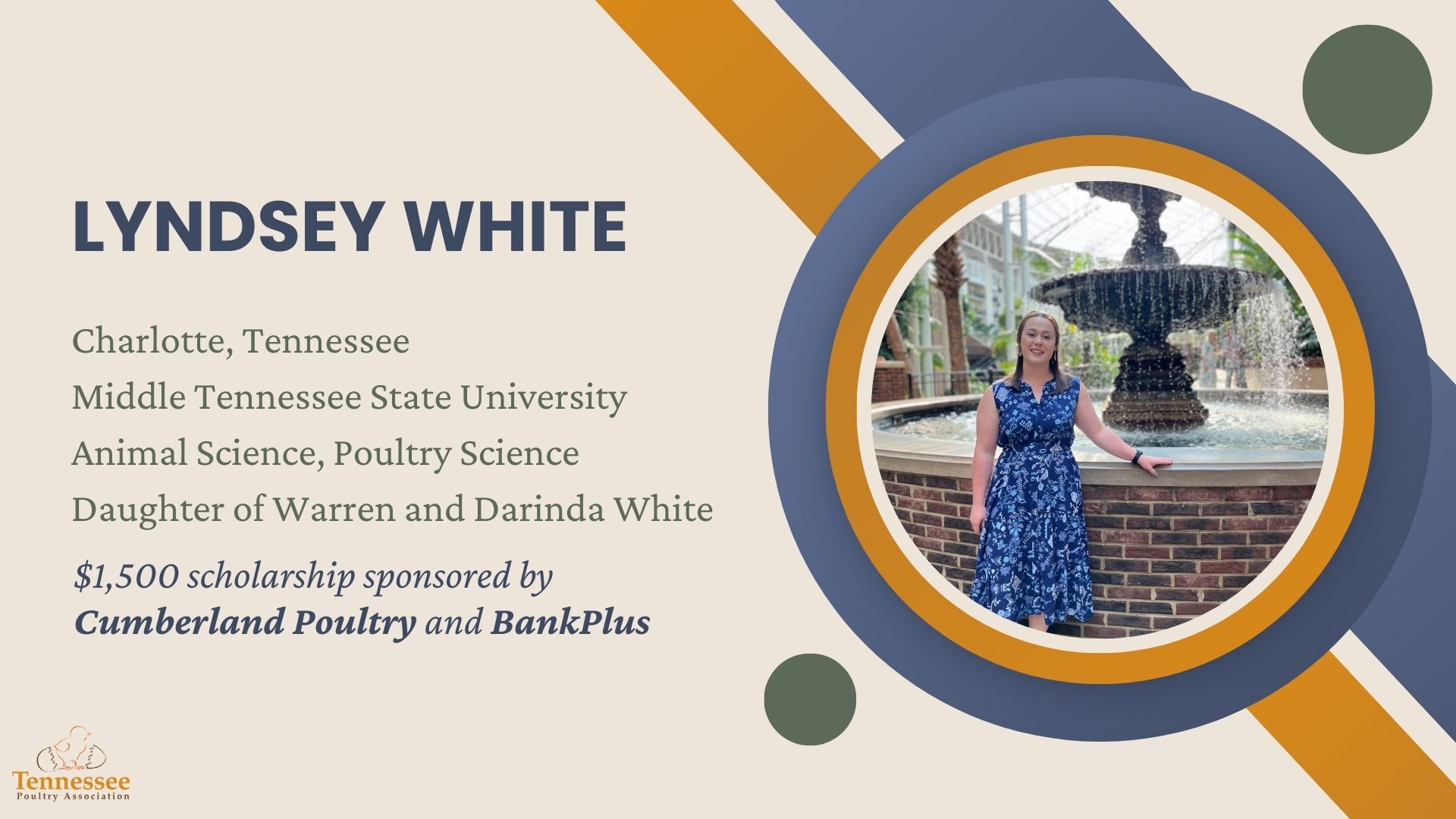Lyndsey White 2024 Scholarship Recipient