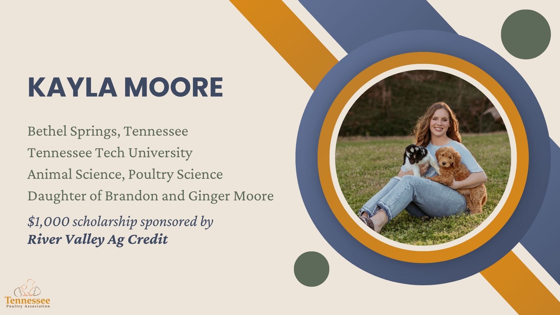 Kayla Moore 2025 Scholarship Recipient