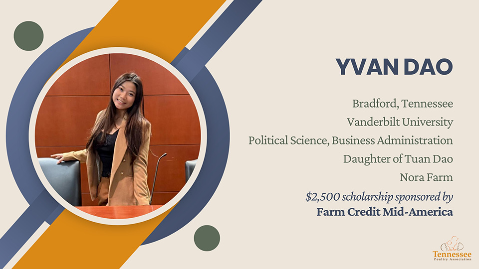 Yvan Dao 2026 Scholarship Recipient