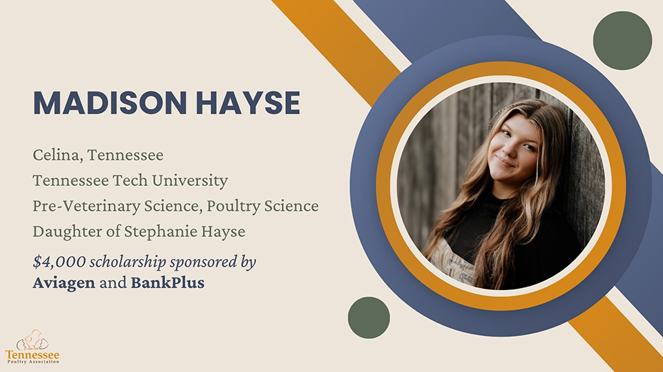 Madison Hayse 2026 Scholarship Recipient