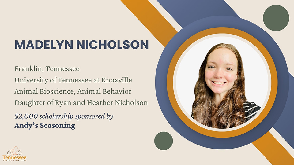 Madelyn Nicholson 2026 Scholarship Recipient